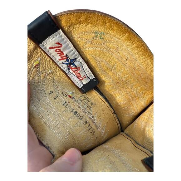 Vintage Tony Lama Roper Cowboy Boot Women size 9 B - Picture 9 of 10